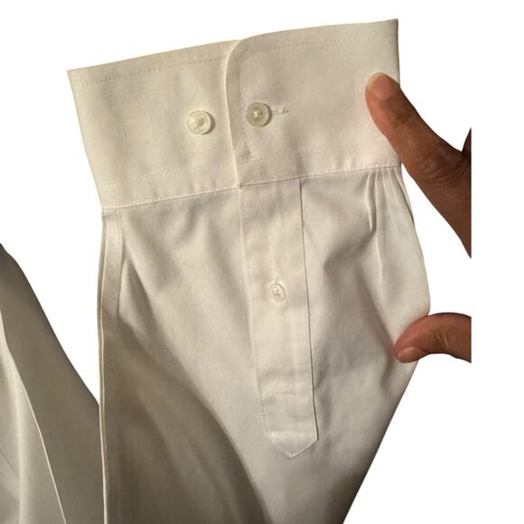 Jones New York Non-Iron White Button-Front Shirt 3X Classic Cotton Style - Picture 4 of 7